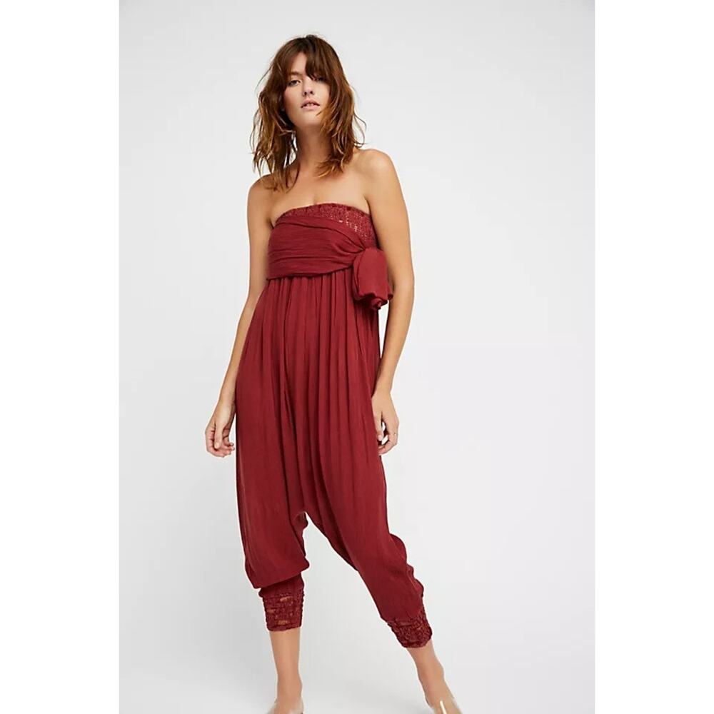 Free People Womens Just Like‎ This Convertible Jumpsuit Romper Small Harem Tube